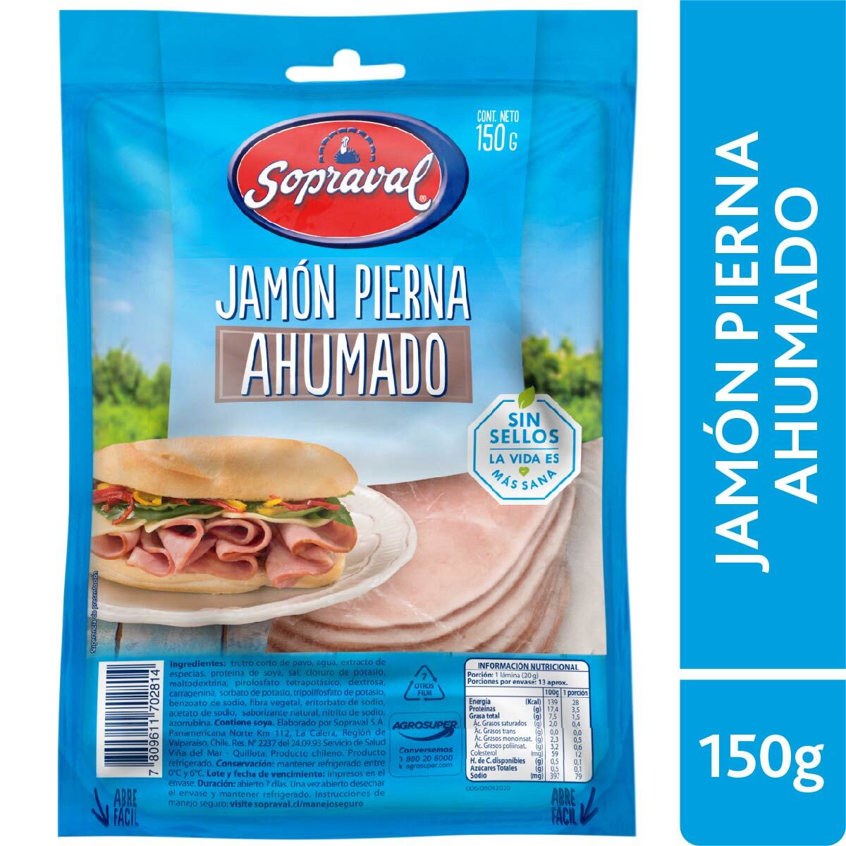 Jamón Pierna Ahumado de Pavo